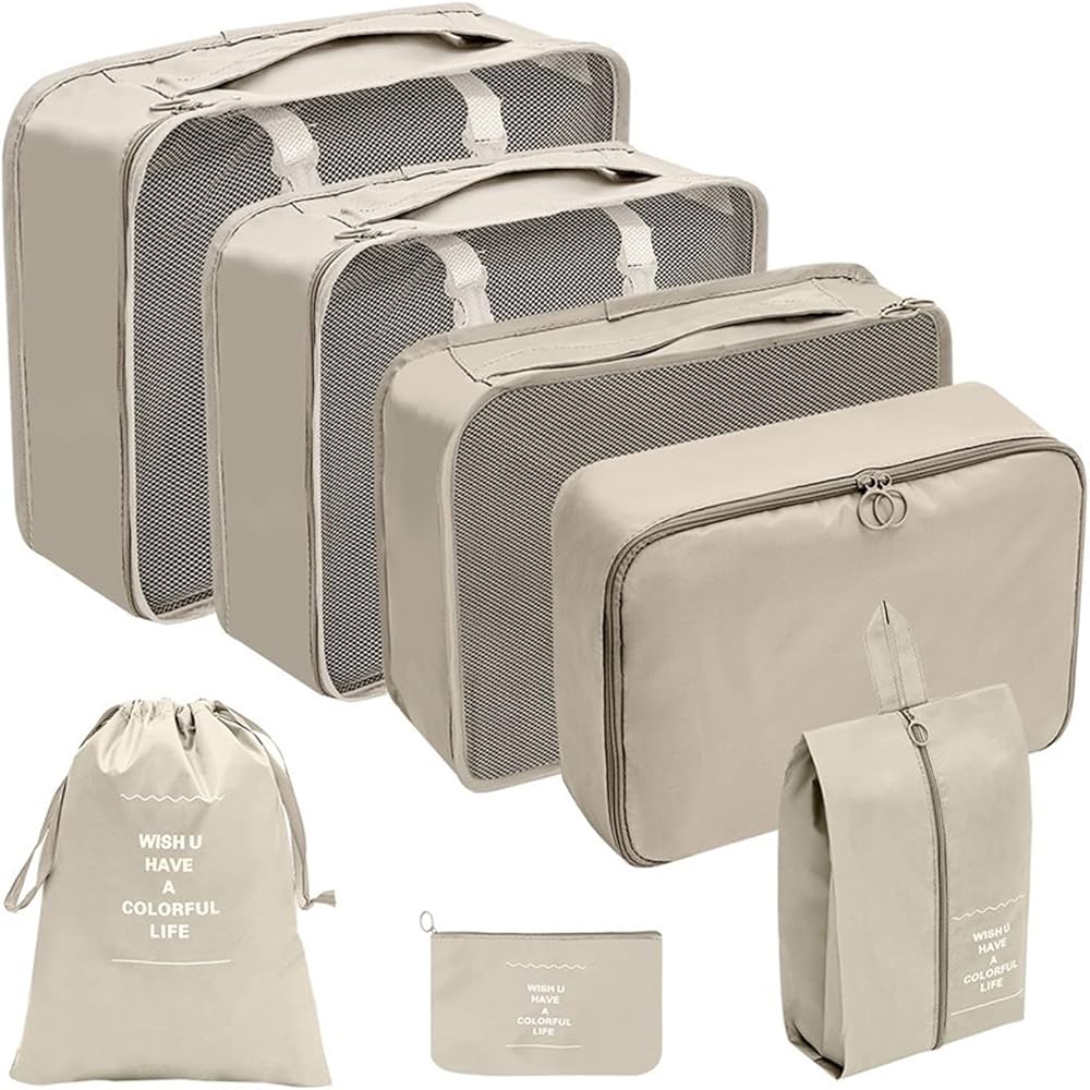 7 Piece Travel Organizer Set