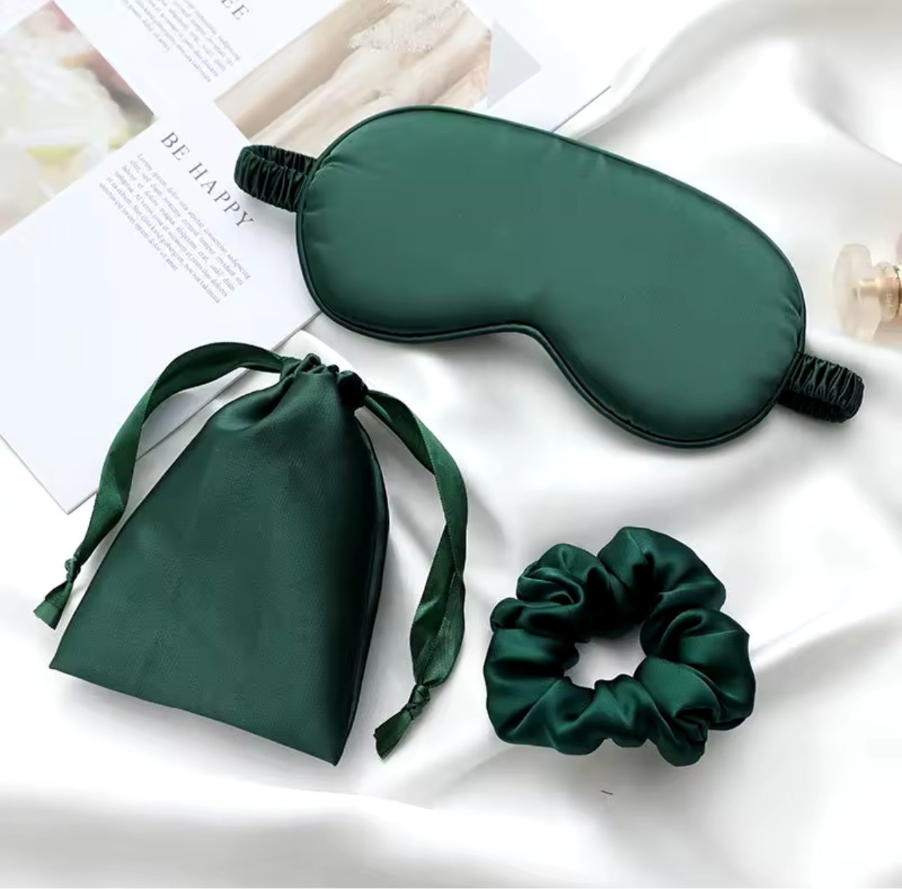 3 Piece Satin Eye Mask Set