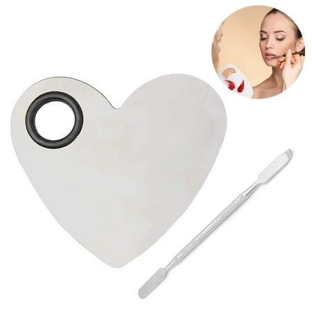 Stainless Steel Makeup Palette with Spatula
