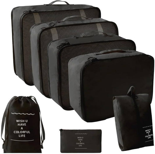 7 Piece Travel Organizer Set